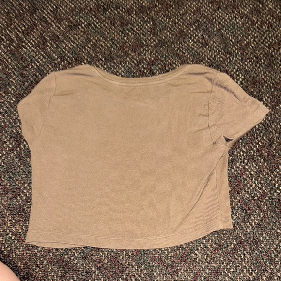 PACSUN light brown women’s cropped t-shirt - Picture 3 of 3
